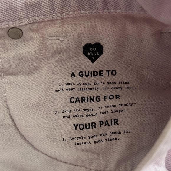 MADEWELL Rigid Denim A-Line Mini Skirt in Marble Lilac - Picture 10 of 13